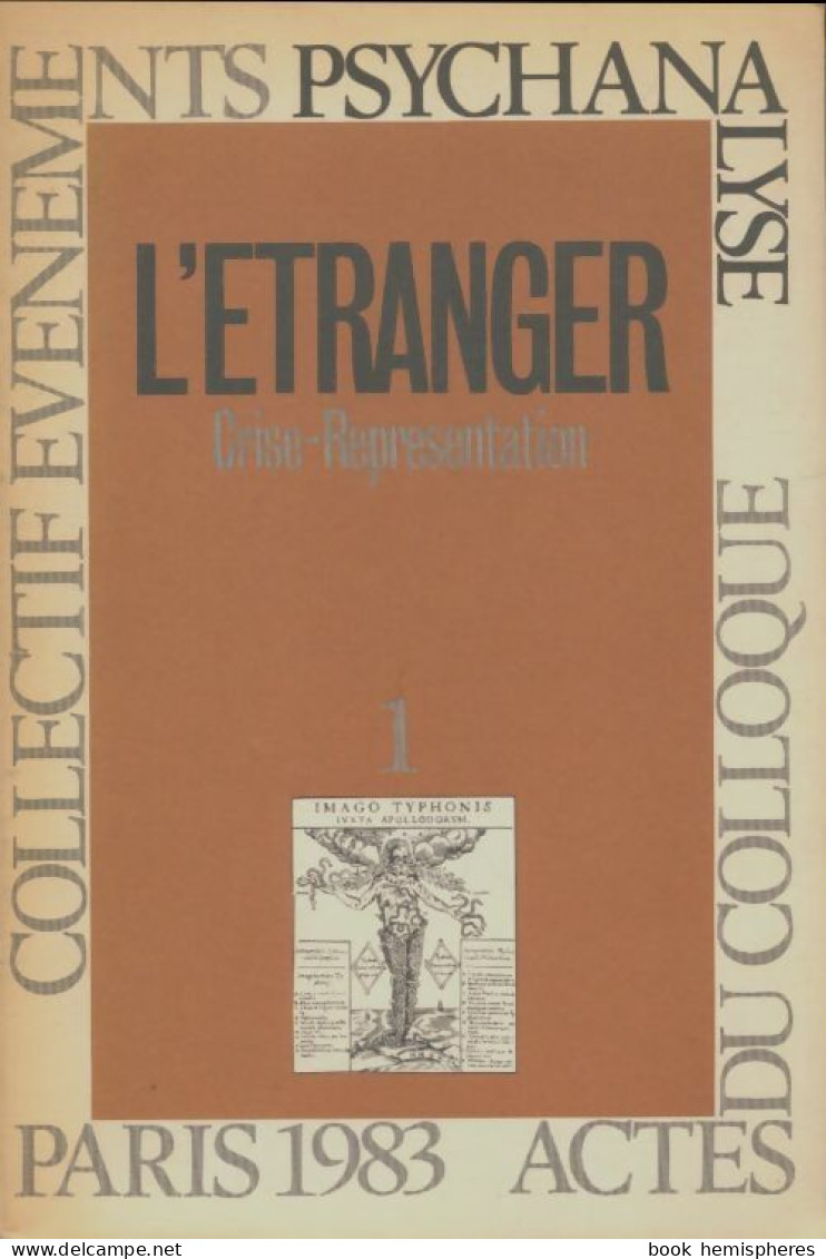L'étranger Crise-représentation (1986) De Collectif - Psychologie/Philosophie
