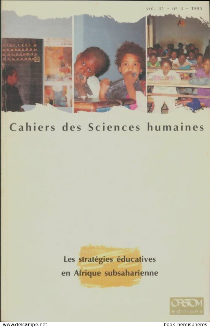 Cahiers Des Sciences Humaines Vol.31 N°3 (1995) De Collectif - Non Classés
