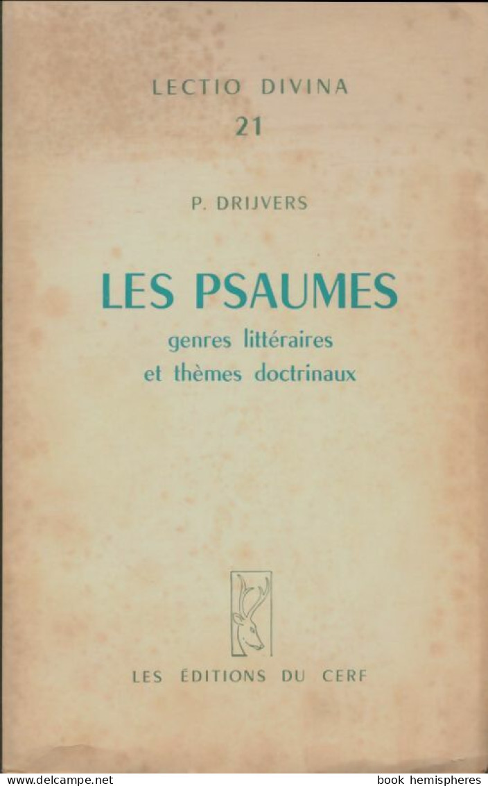 Les Psaumes  (1963) De P. Drijvers - Religion