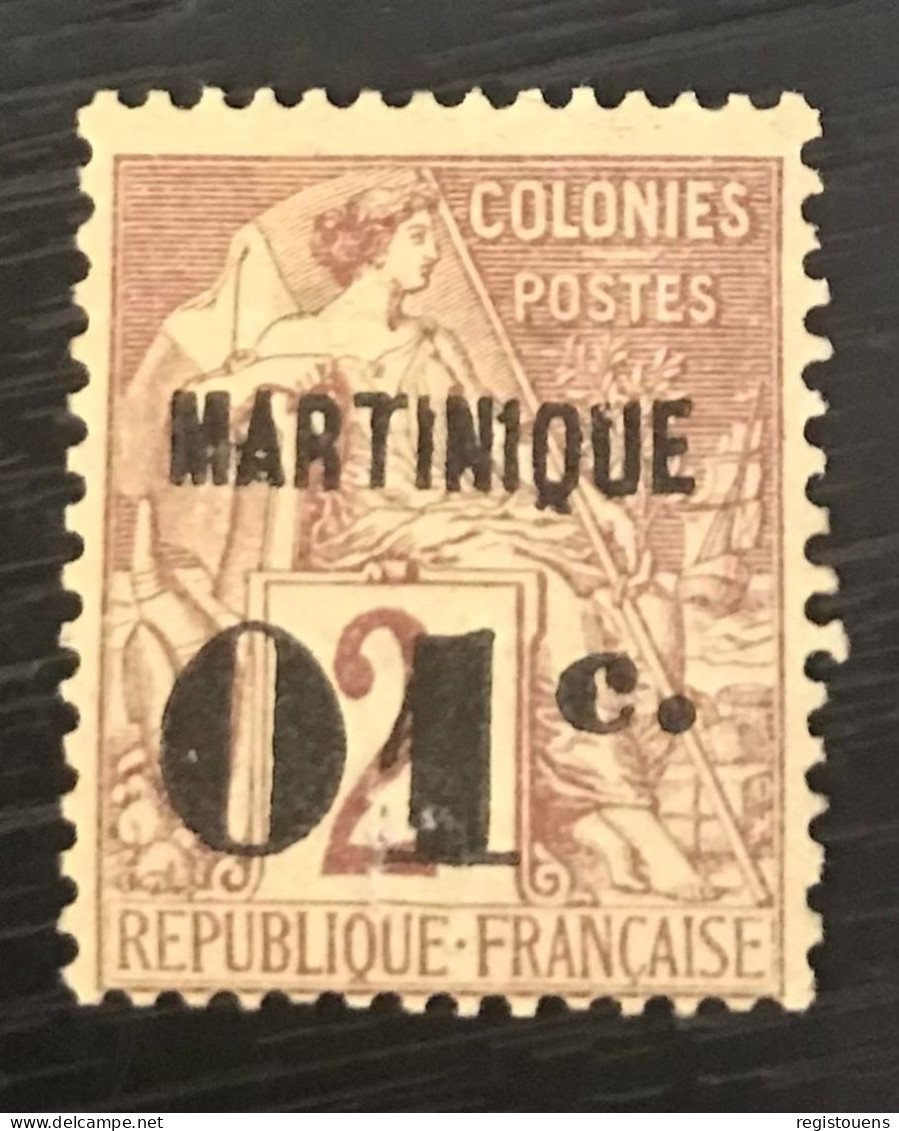 Timbre Martinique Yt 7 - 01 S. 2c - 1888-91 - Unused Stamps