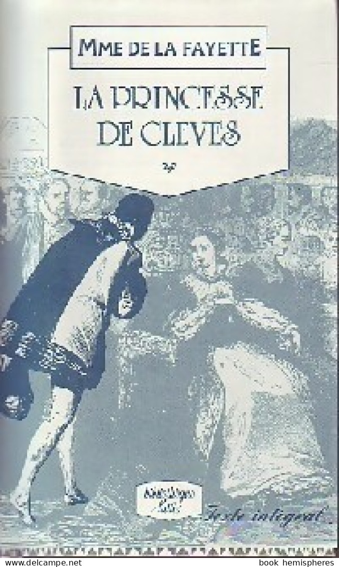 La Princesse De Clèves (1990) De Mme De Lafayette - Klassische Autoren