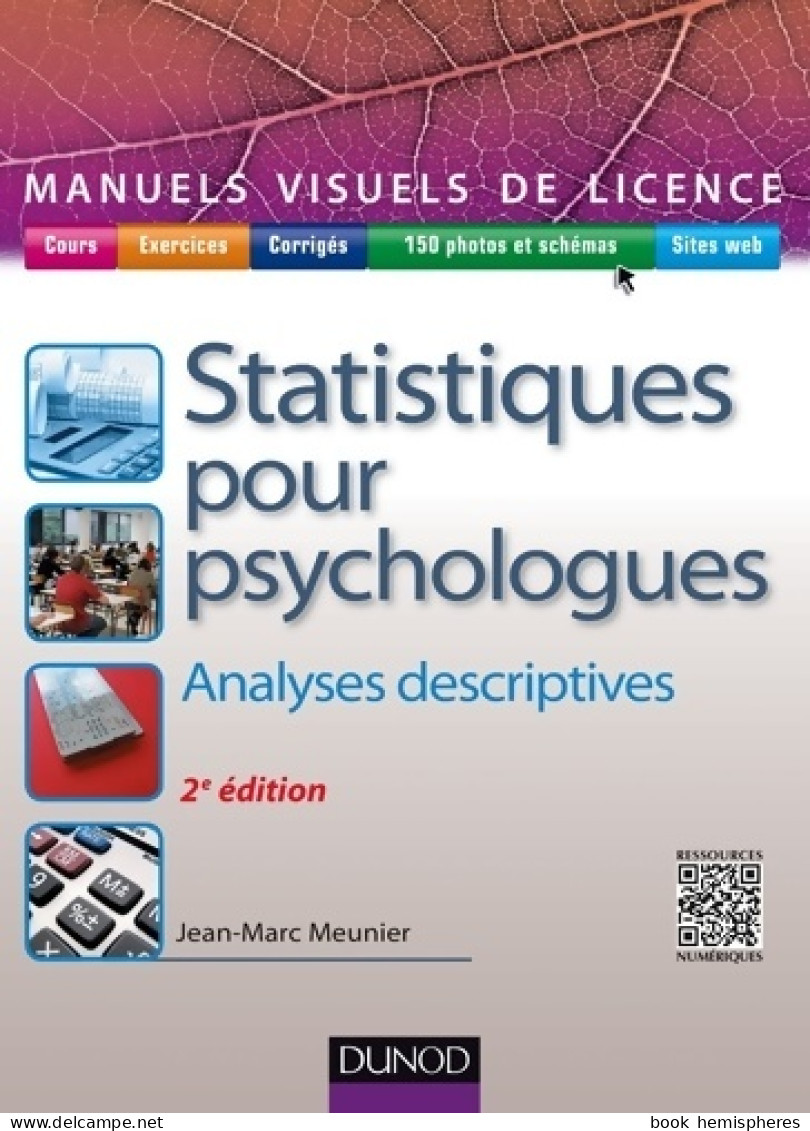 Manuel Visuel De Statistiques Pour Psychologues - 2ed - Analyses Descriptives (2015) De Jean-Marc - Psicología/Filosofía
