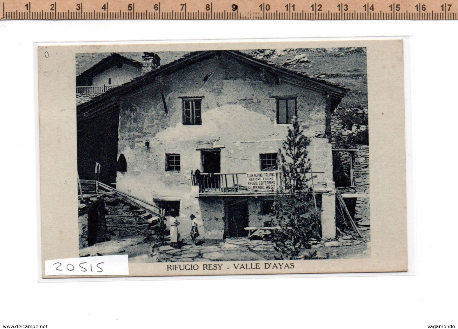 20515 VALLE D AYAS RIFUGIO RESY ANIMATA 1936 - Aosta