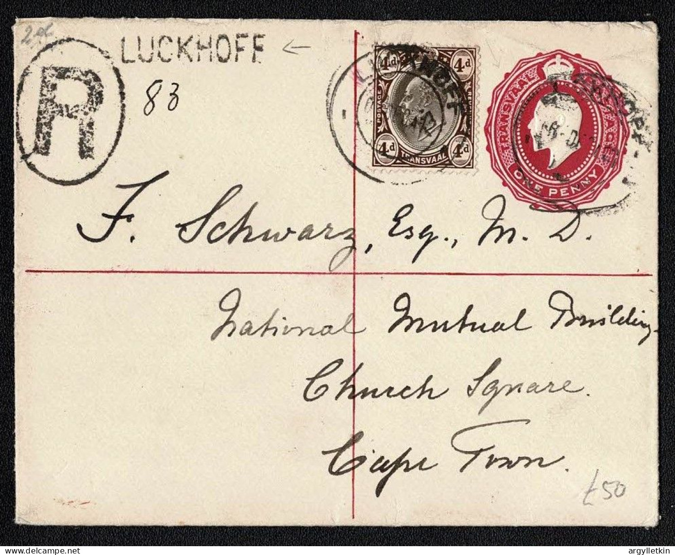 TRANSVAAL SOUTH AFRICA POSTAL STATIONERY - Cartas