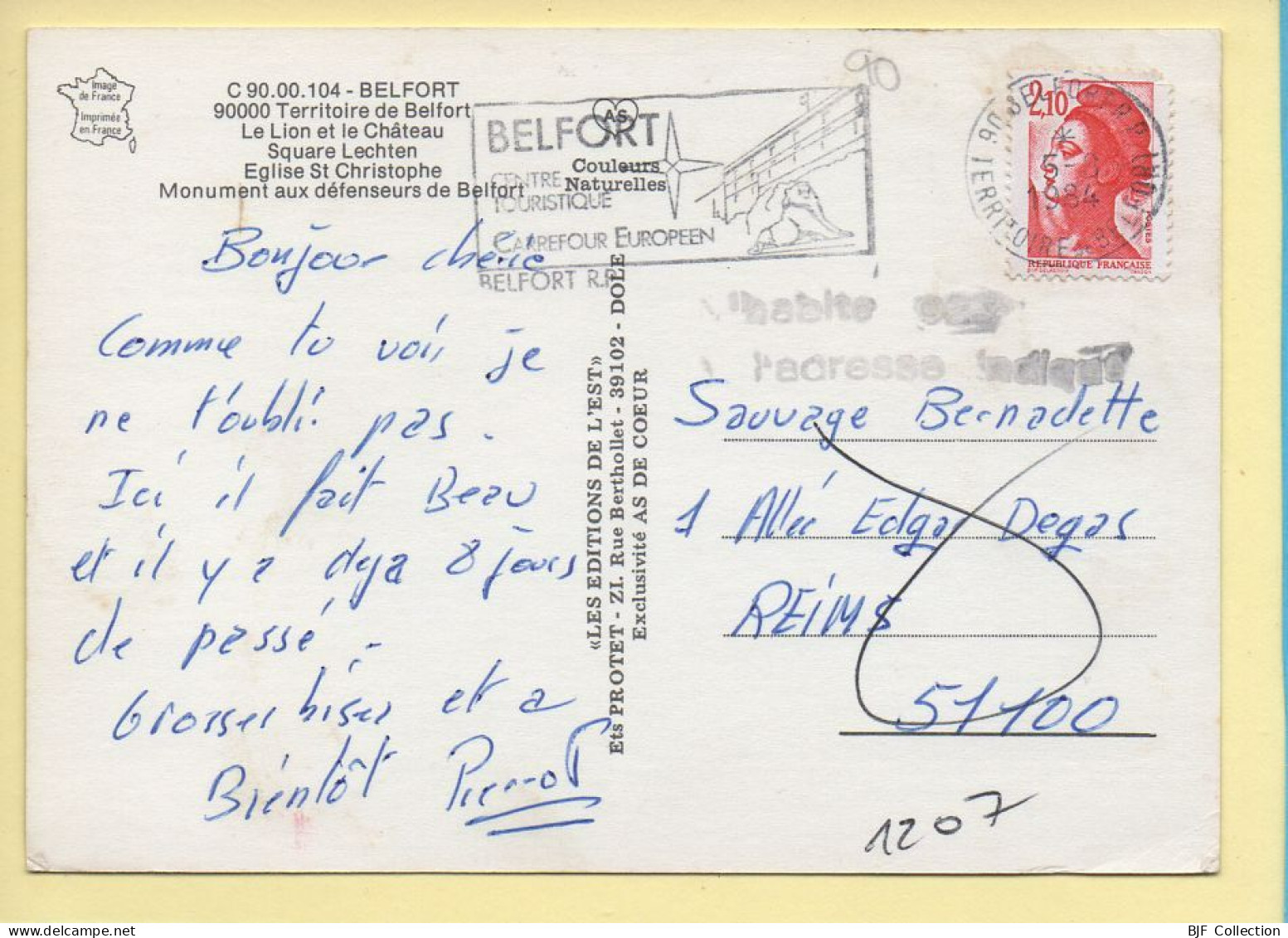 90. Souvenir De BELFORT – Multivues (voir Scan Recto/verso) - Belfort - Città