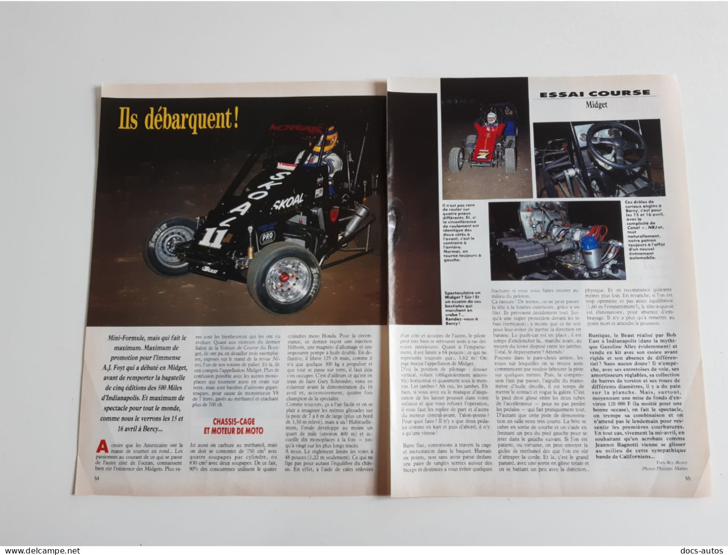 Coupure De Presse Sport Automobile La Midget - Andere & Zonder Classificatie