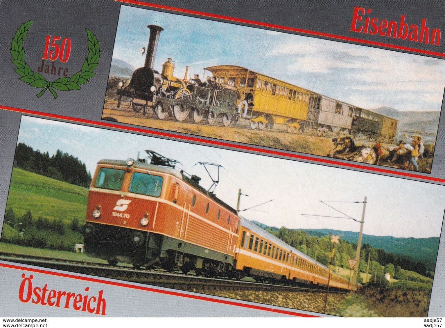 Austria Oostenrijk 150 Jahre Eisenbahn - Treni