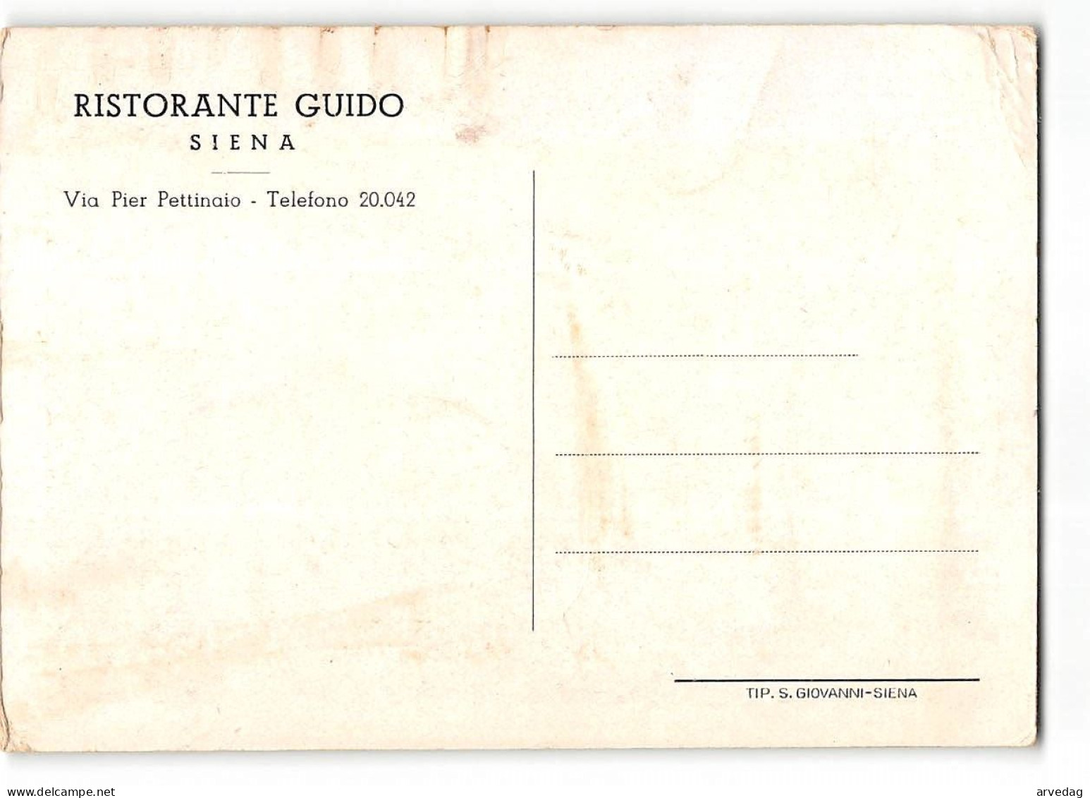 AG2688 RISTORANTE GUIDO SIENA - Hotels & Restaurants