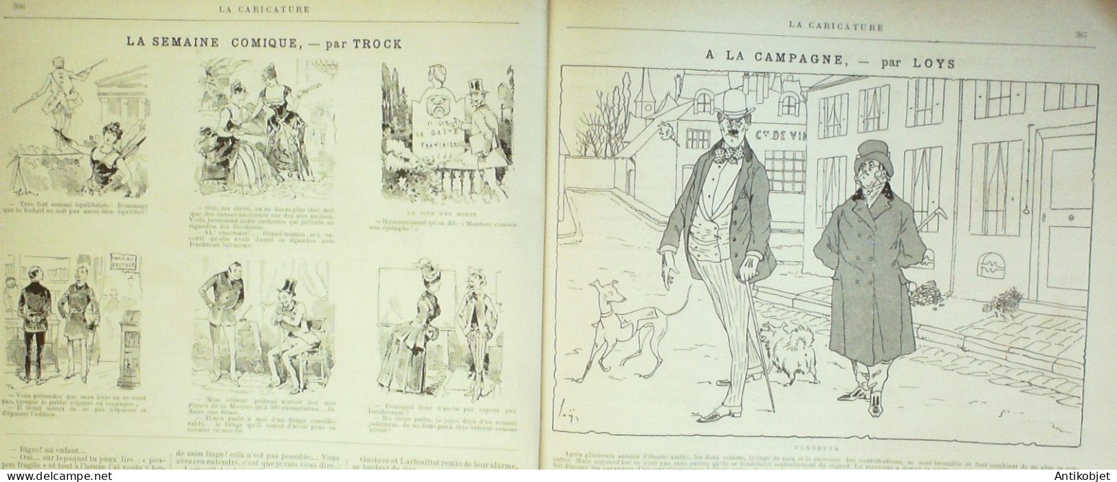 La Caricature 1886 N°358 Histoire D'une Ville Robida Draner Loys Trock - Revues Anciennes - Avant 1900