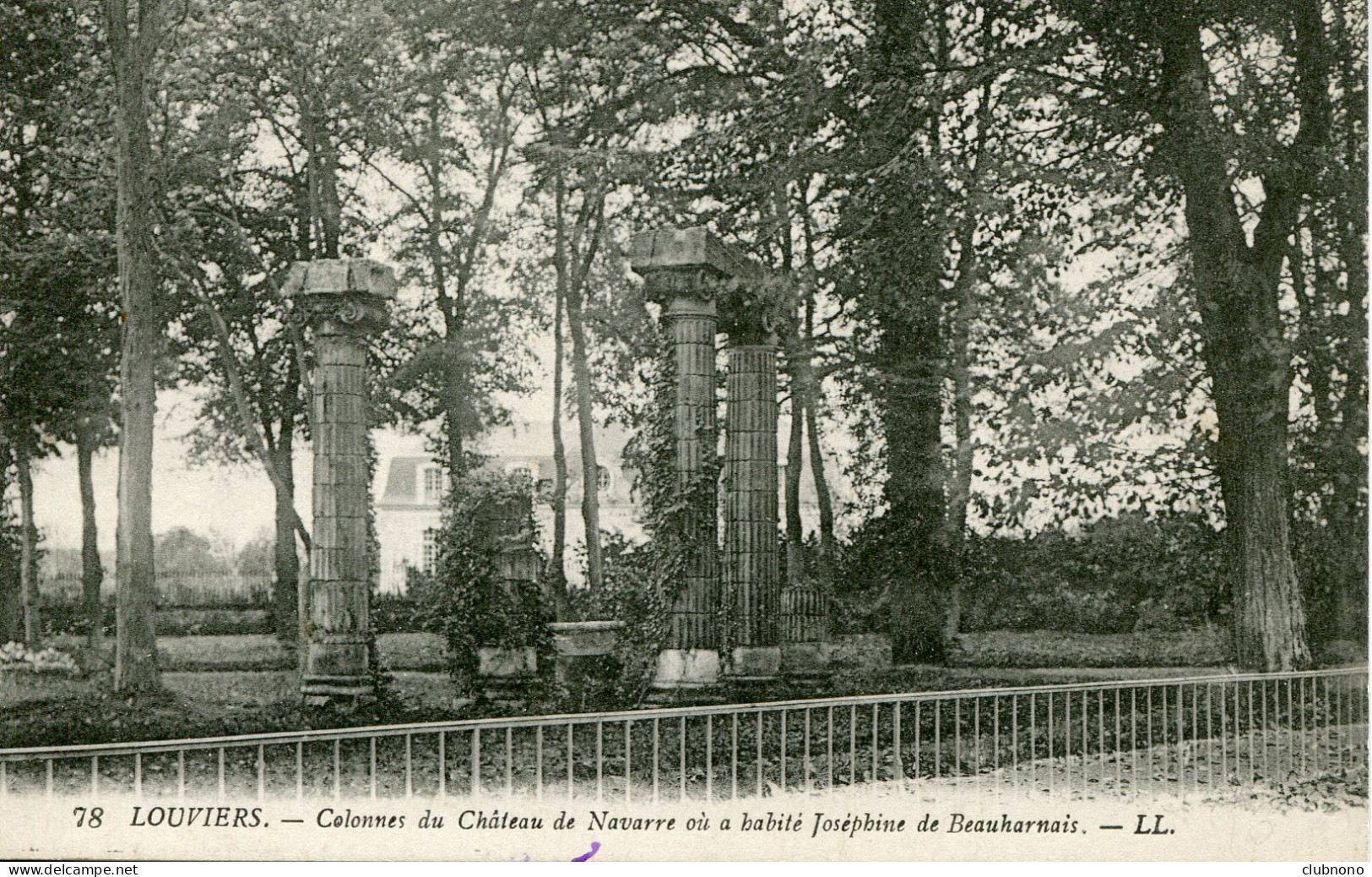 CPA -  LOUVIERS - COLONNES DU CHATEAU DE NAVARRE (ETAT PARFAIT) - Louviers