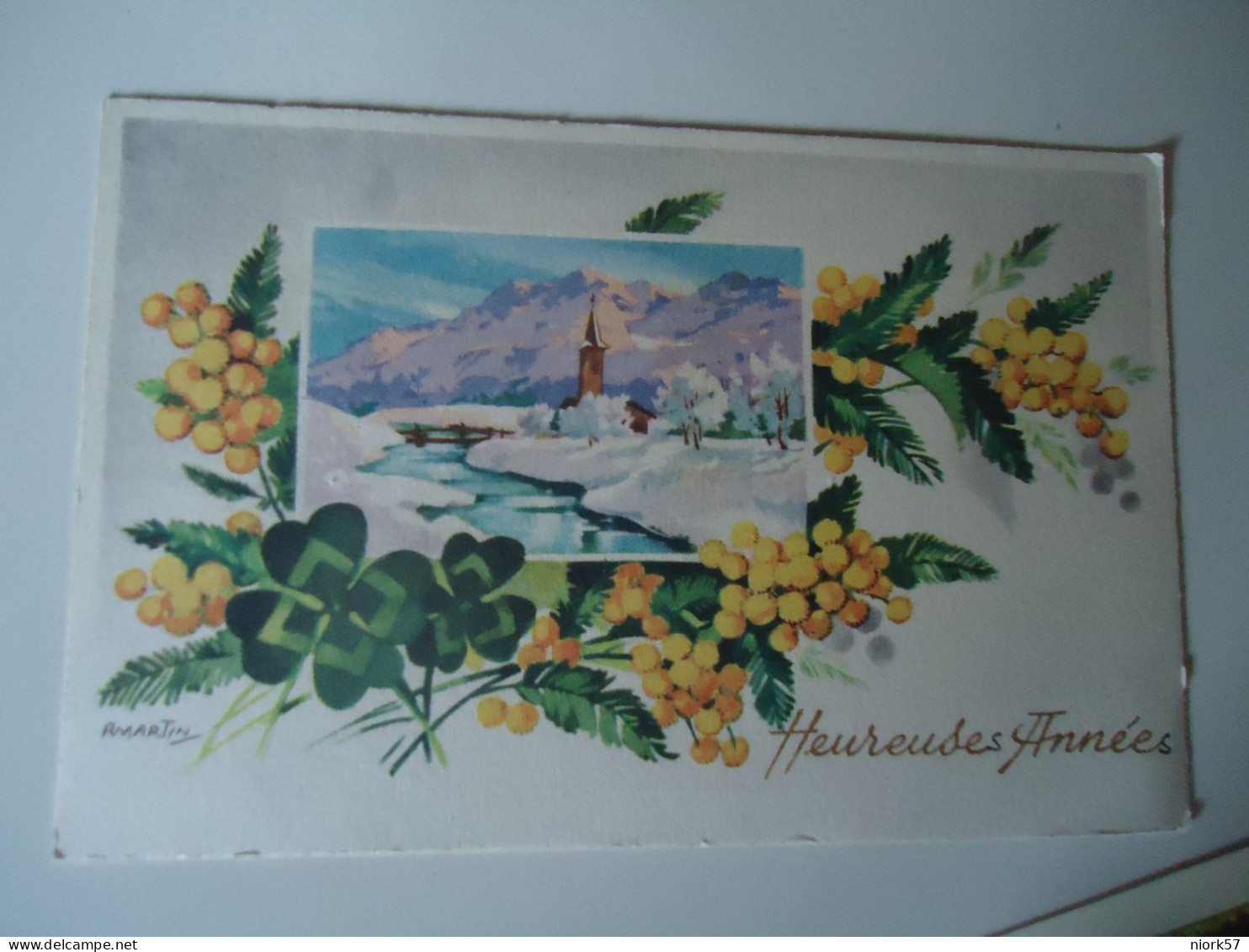 GREECE  POSTCARDS   1945  CHRISTMAS      FOR MORE PURHASES 10% DISCOUNT - Greece