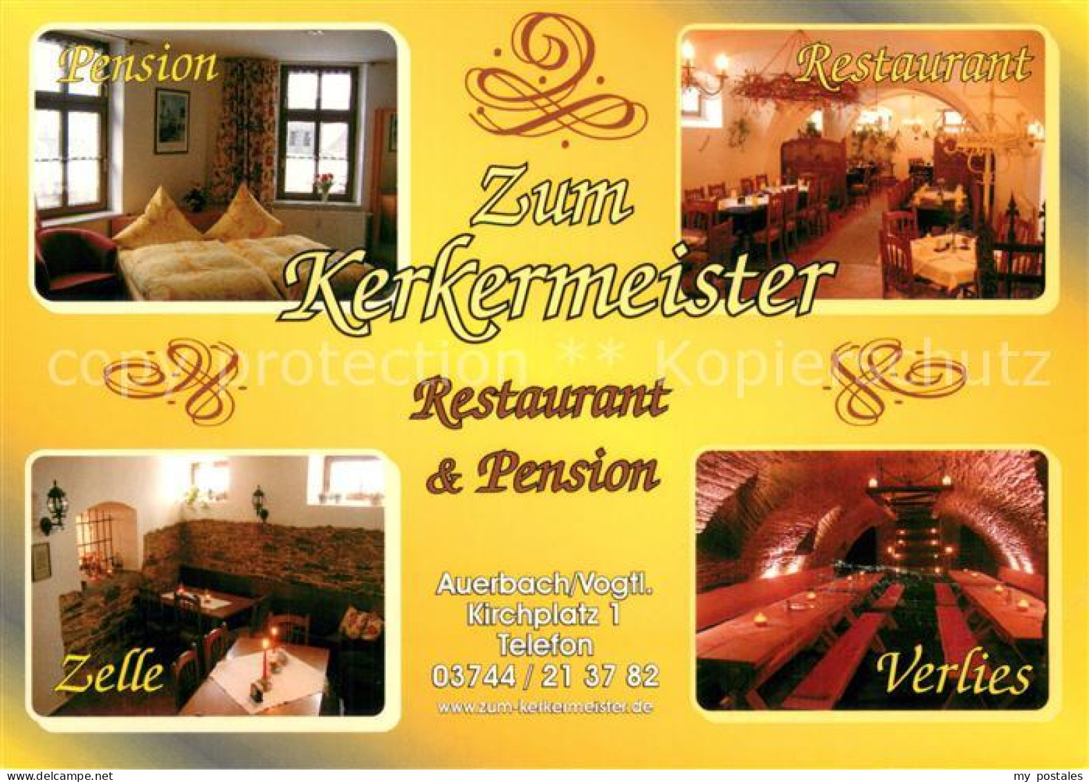 73722189 Auerbach Vogtland Restaurant-Pension Zum Kerkermeister Verlies Zelle Au - Auerbach (Vogtland)