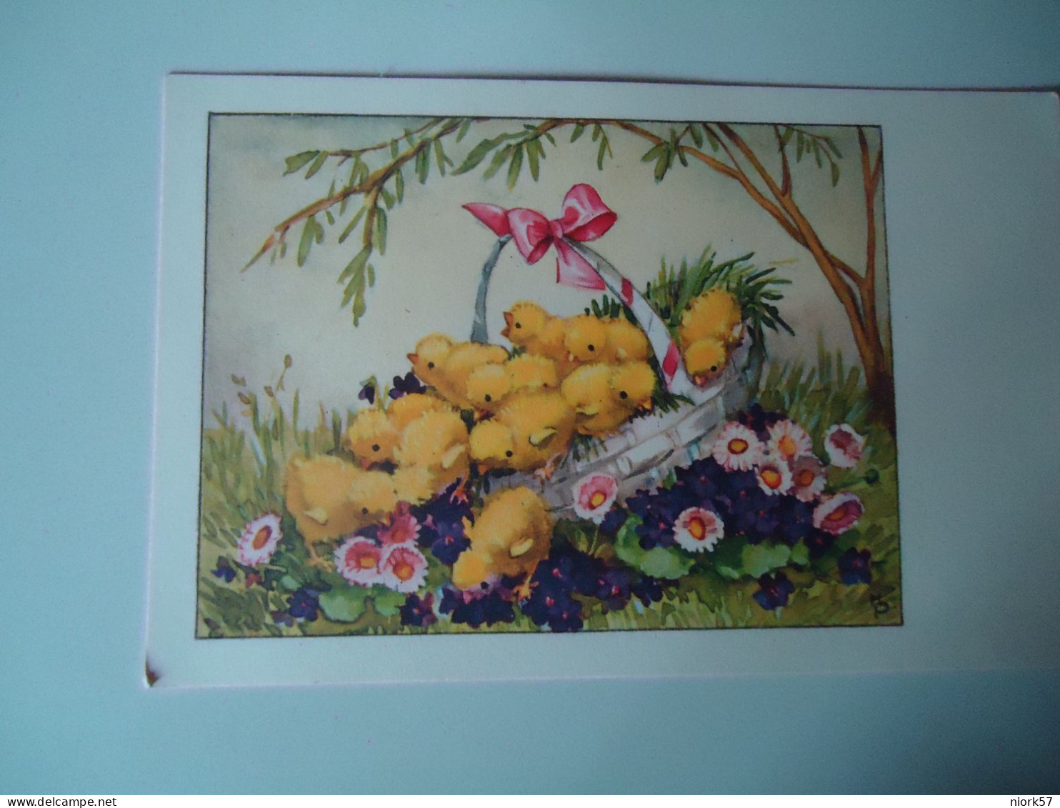 GREECE  POSTCARDS   1952 EASTER CHIKEN    FOR MORE PURHASES 10% DISCOUNT - Griechenland