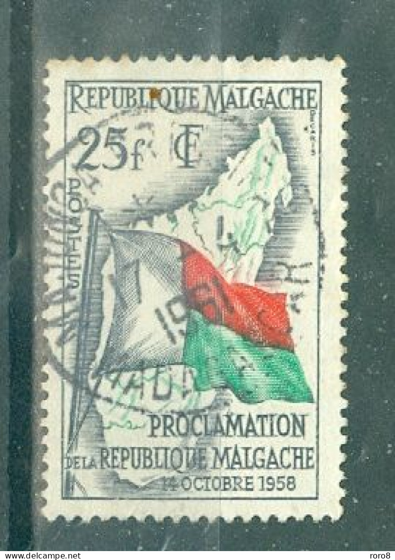 MADAGASCAR - N°339 Oblitéré. Proclamation De La République. - Madagascar (1960-...)