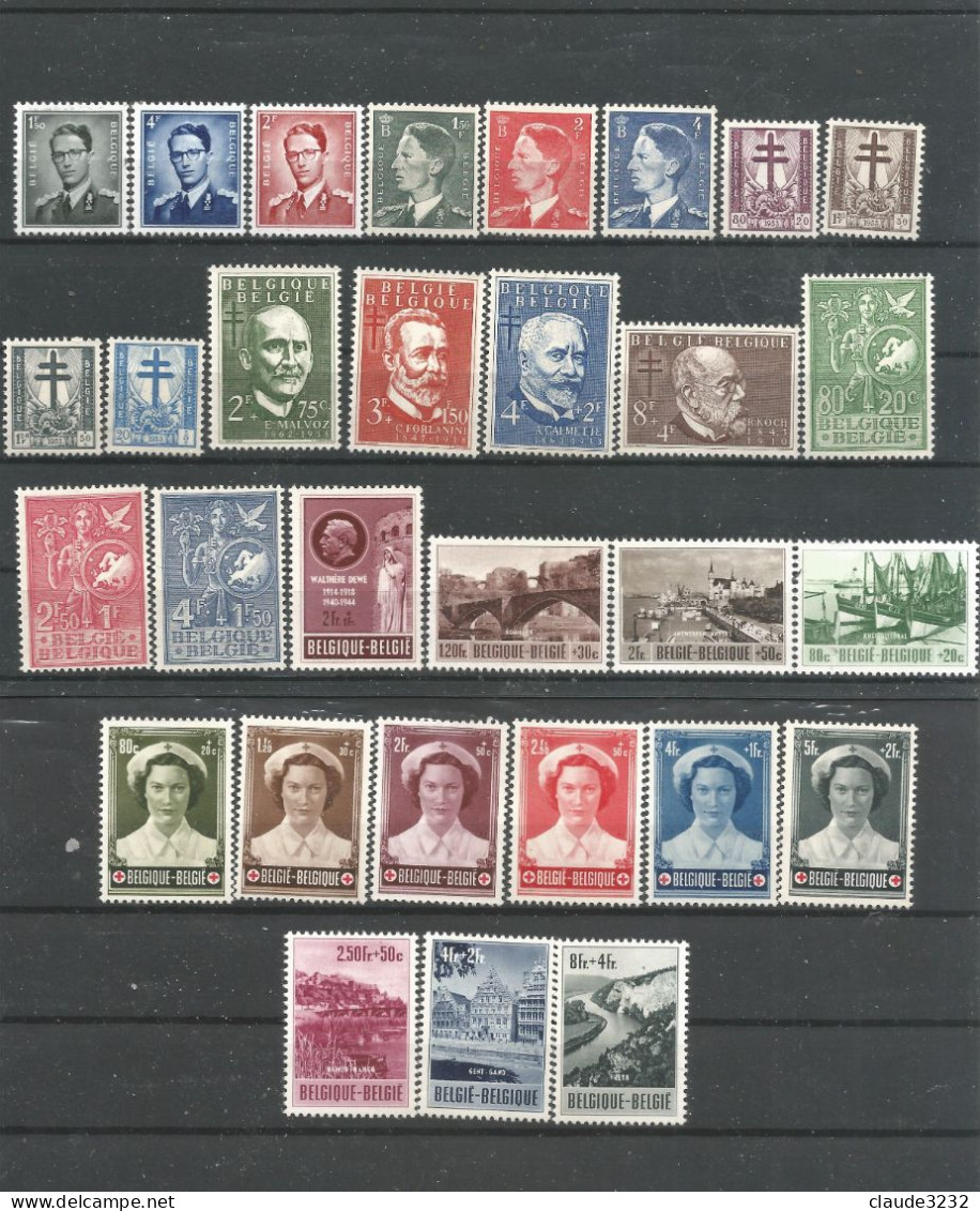 1.Belgique : Timbres Neufs** (n°908 à 937) - Collections