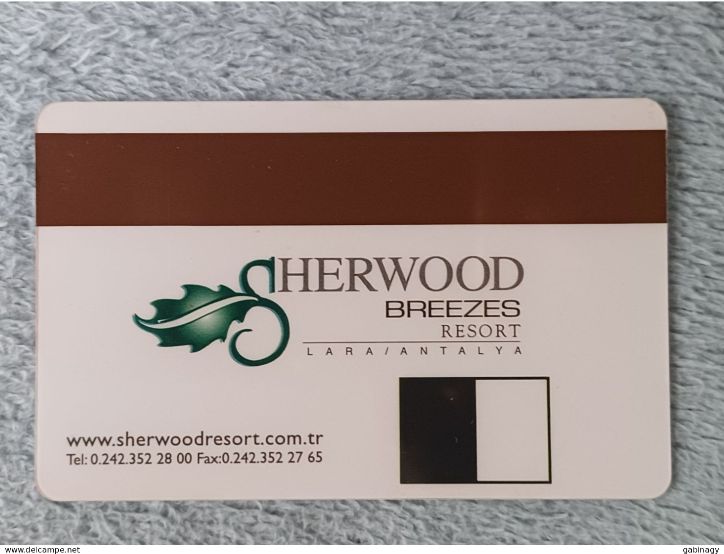 HOTEL KEYS - 2547 - TURKEY - SHERWOOD RESORT - Hotel Keycards