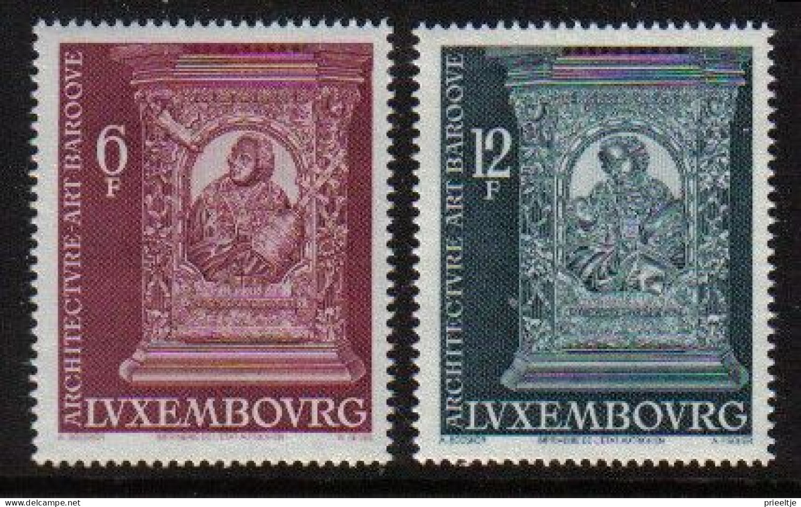 Luxemburg 1977 Baroque Art  Y.T. 903/904  ** - Unused Stamps