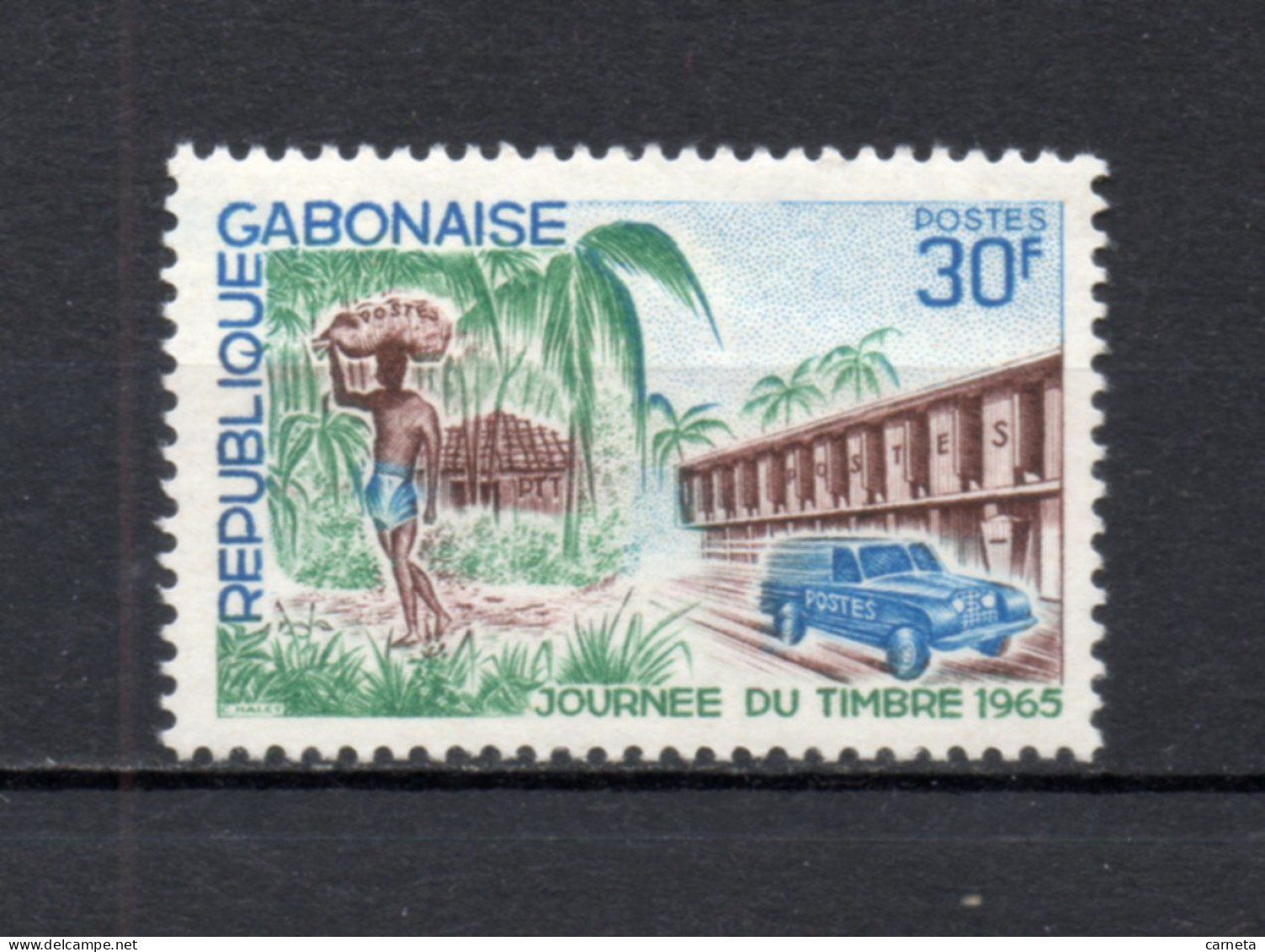 GABON N° 186   NEUF SANS CHARNIERE COTE  1.00€   JOURNEE DU TIMBRE - Gabun (1960-...)