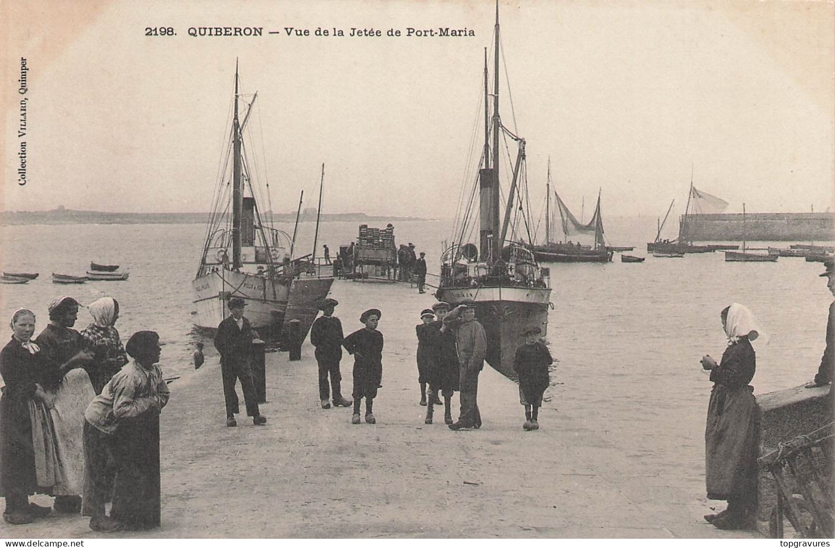 Quiberon (56-Morbihan) Vue De La Jetée De Port-Maria - Quiberon