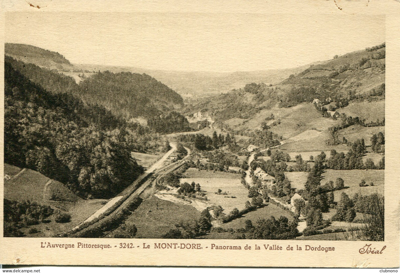 CPA - LE MONT-DORE - PANORAMA DE LA VALLE DE LA DORDOGNE - Le Mont Dore