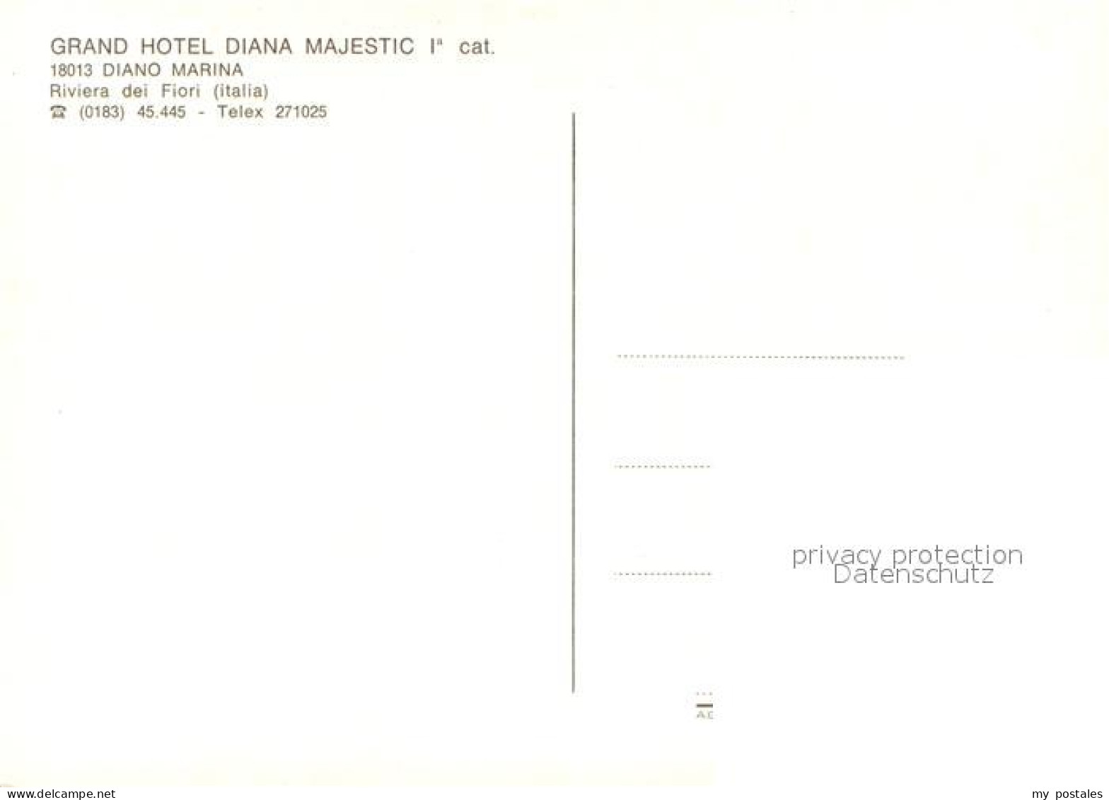 73722101 Diano Marina Grand Hotel Diana Majestic Beach Pool Diano Marina - Autres & Non Classés