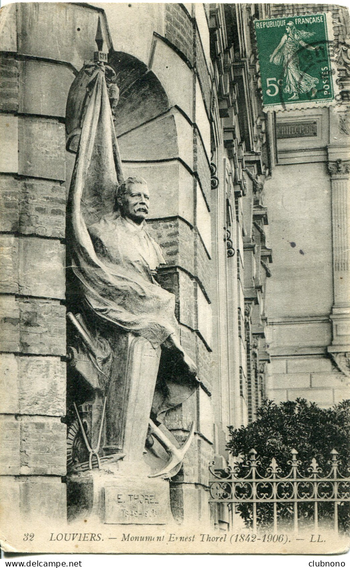 CPA - LOUVIERS - MONUMENT ESNEST THOREL - Louviers