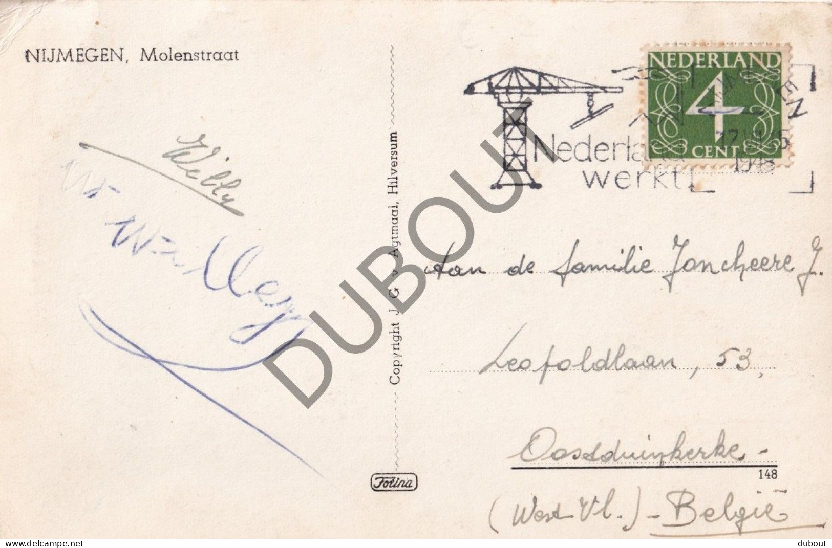 Postkaart - Carte Postale - Nijmegen - Molenstraat (C5880) - Nijmegen