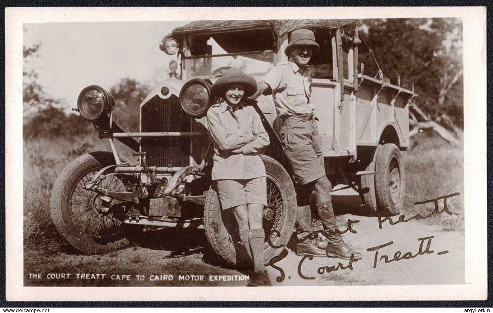 AFRICA MOTOR VEHICLE COURT-TREAT CAPE TO CAIRO EXPEDITION 1924-26 - Collections & Lots