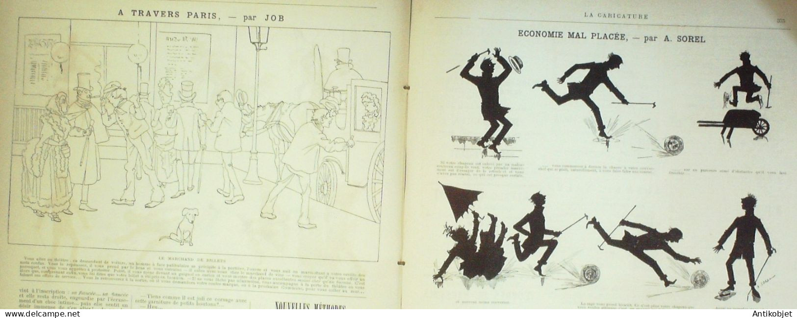 La Caricature 1886 N°359 Draner Richepin Par Luque Malabar Par TrockSorel - Magazines - Before 1900