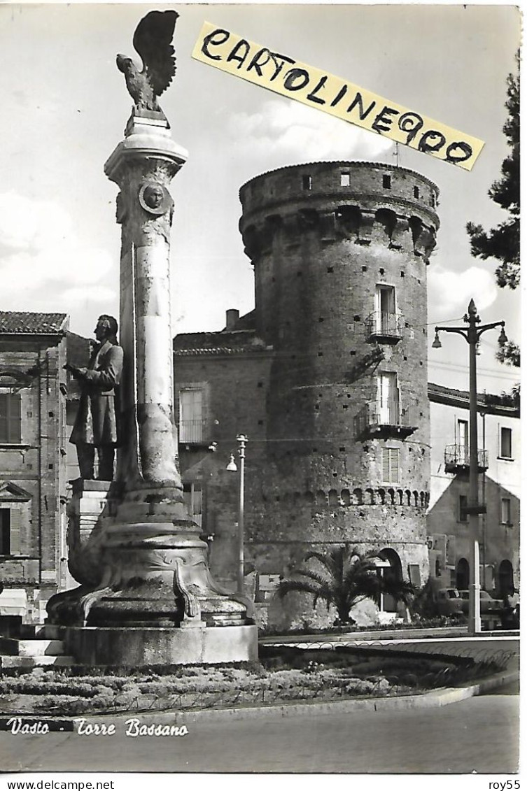 Abruzzo-chieti-vasto Torre Bassano Differente Veduta Anni 60 - Autres & Non Classés