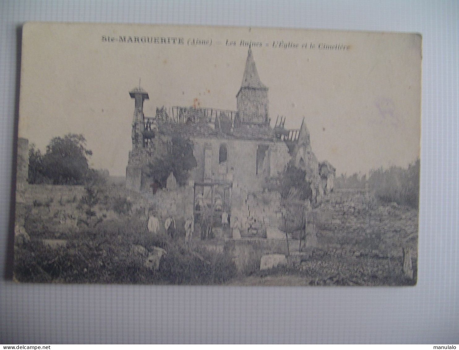 D 02 - Sainte Marguerite - Les Ruines - L'église Et Le Cimetière - Other & Unclassified