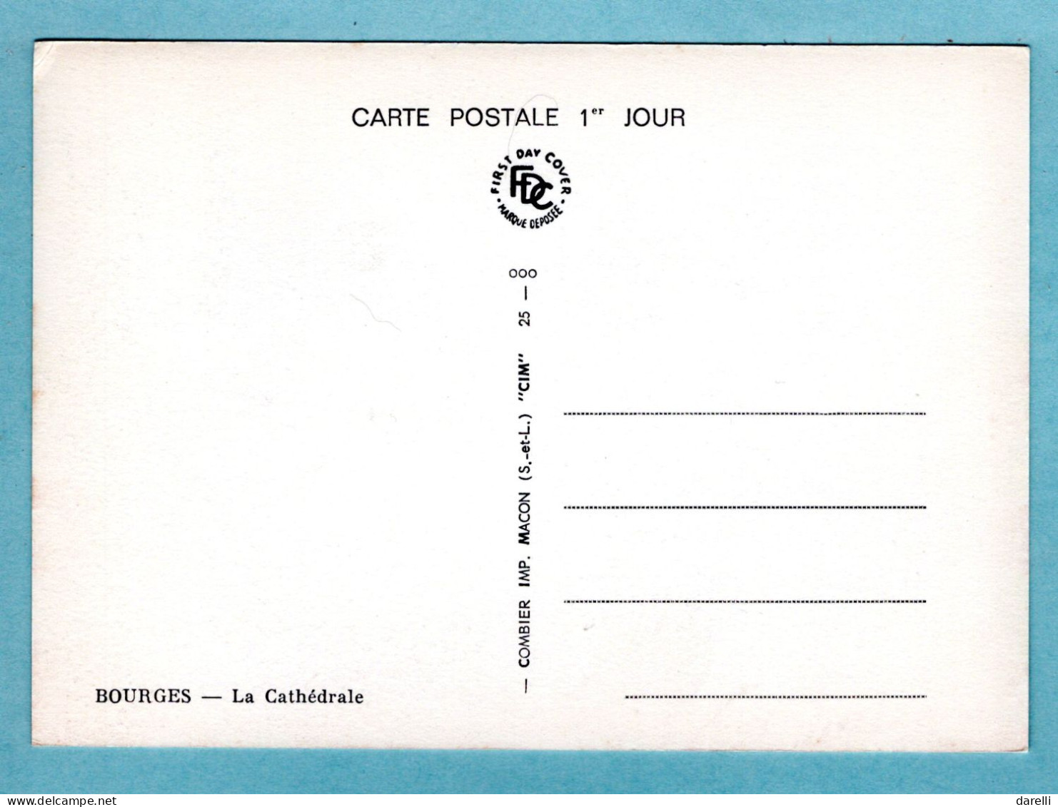 Carte Maximum 1965 - Bourges - YT 1453 - 18 Bourges - 1960-1969