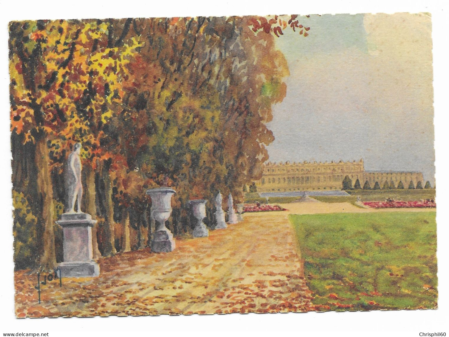 VERSAILLES - RARE - Allée Royale Ou Tapis Vert - Edit. D'Art Yvon - - Versailles (Château)