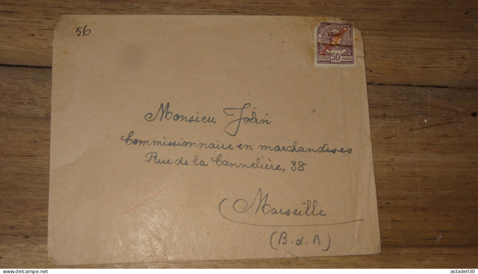 Enveloppe,  SPECIMEN,  50c Ecole Commerce   ......... Boite1 ...... 240424-180 - Fictifs