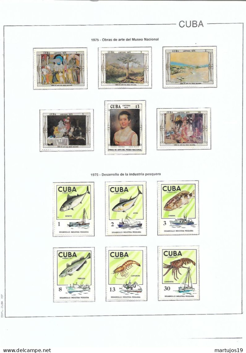 COLECCION COMPLETA DE CUBA 1959 ASTA 1994 ( SELLOS NUEVOS PUESTOS CON CHARNELA )