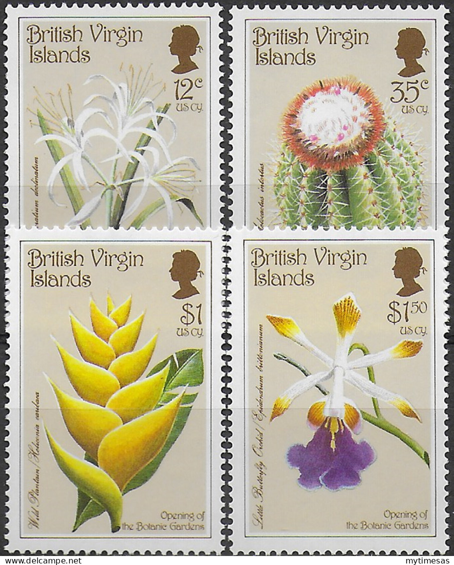 1987 British Virgin Islands Botanical Gardens 4v. MNH SG. N. 638/41 - Autres & Non Classés