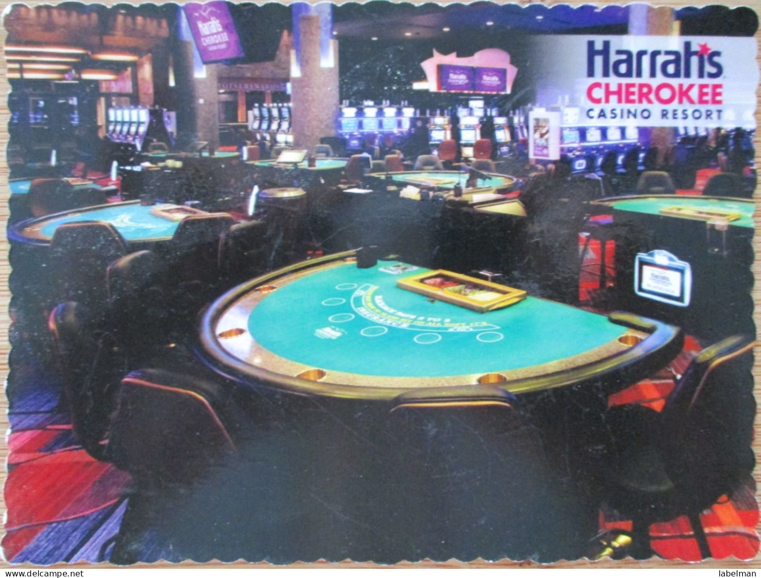 USA UNITED STATES NORTH CAROLINA CHEROKEE HARRAHS CASINO POSTCARD CARTE POSTALE ANSICHTSKARTE CARTOLINA POSTKARTE - Andere & Zonder Classificatie