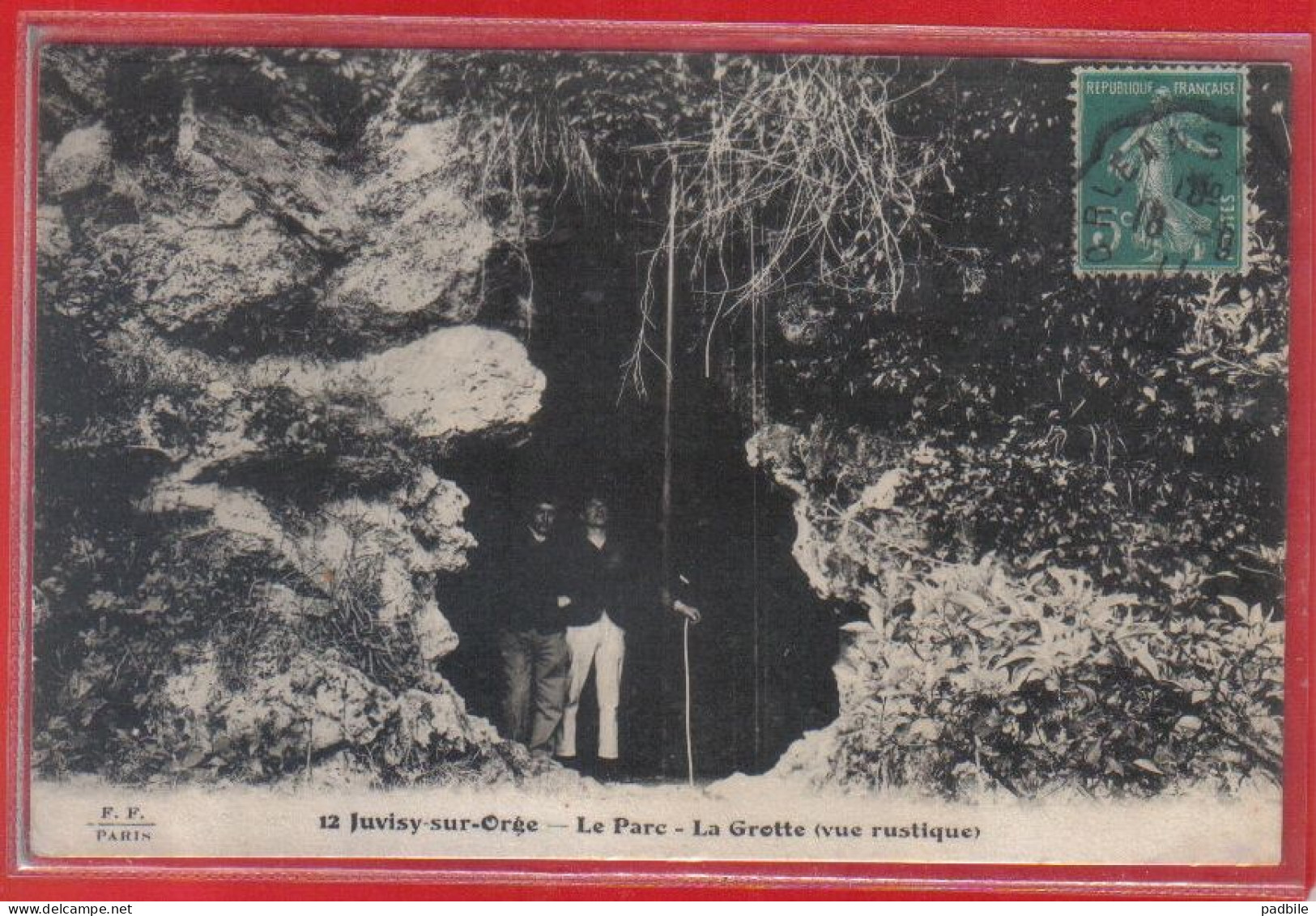 Carte Postale 91. Juvisy-sur-Orge  La Grotte Du Parc  Très Beau Plan - Juvisy-sur-Orge
