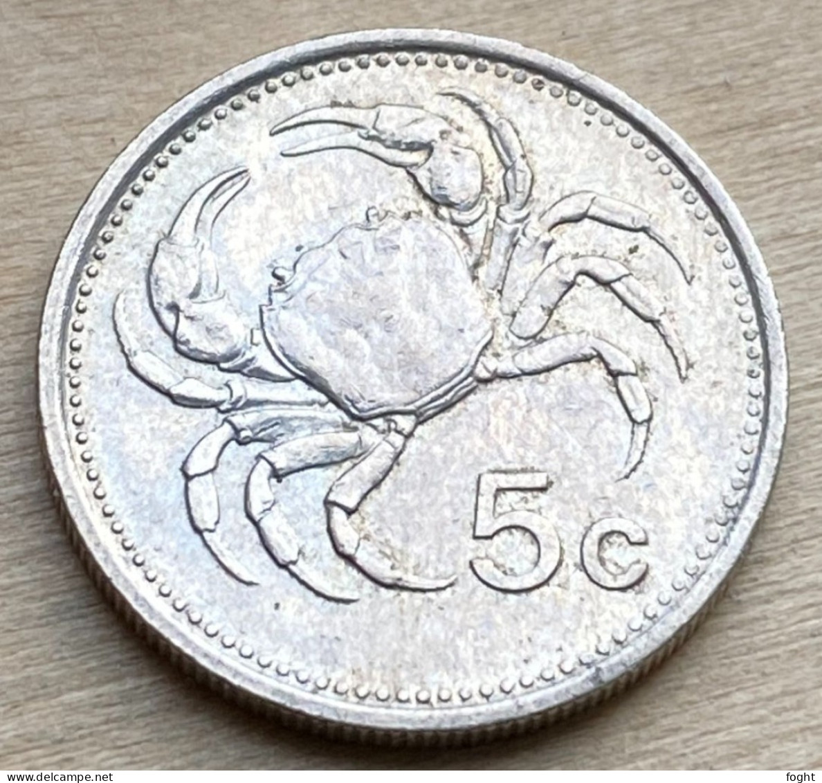 1986 Malta Standard Coin 5 Cents,KM#77,7372K - Malta