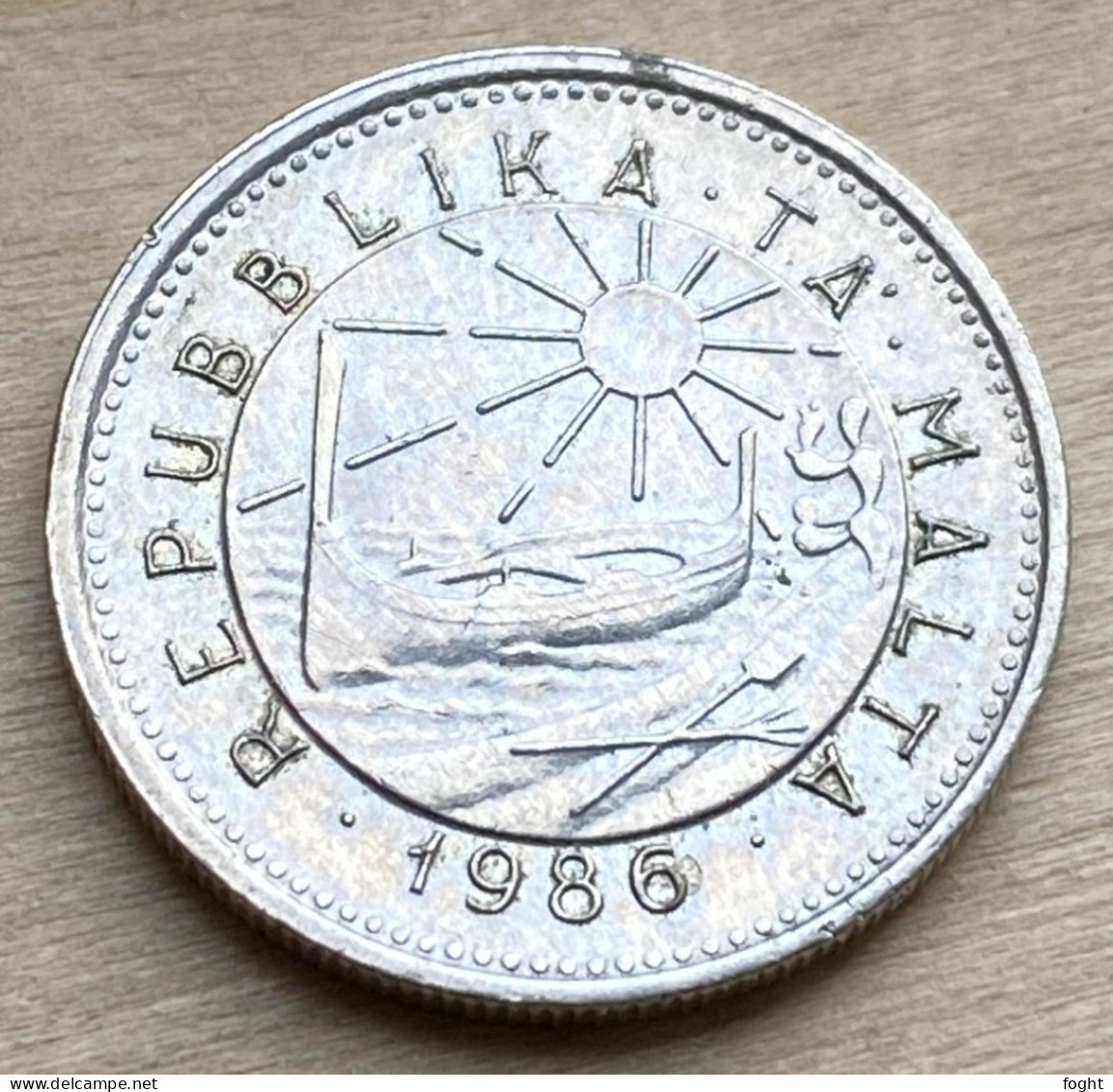 1986 Malta Standard Coin 5 Cents,KM#77,7372K - Malte