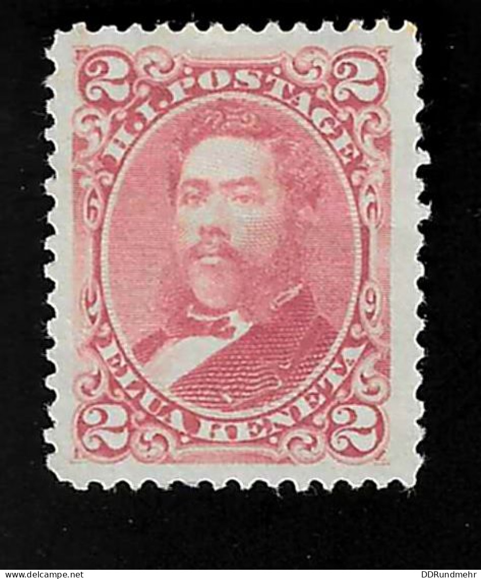 1882 Kalakaua  Michel US-HA 28a Stamp Number US-HA 38 Yvert Et Tellier US-HA 30a Stanley Gibbons US-HA 40b (x) MNG - Hawai