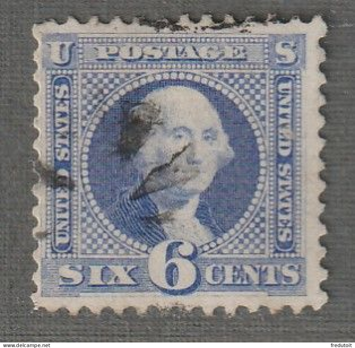 ETATS UNIS - N°32 Obl (1869) Washington : 6c Outremer - Used Stamps