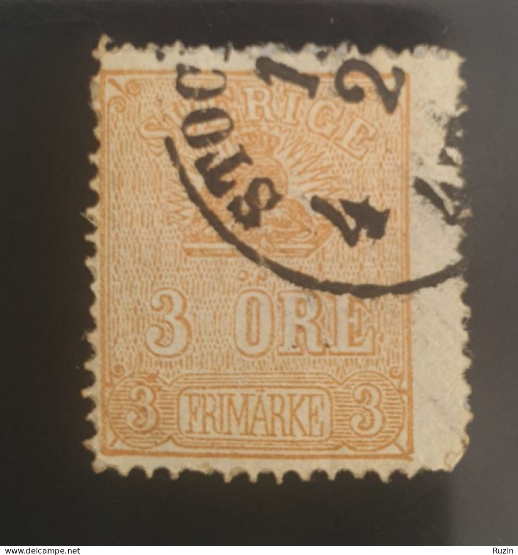 Sweden Stamp - 3 öre - Used Stamps