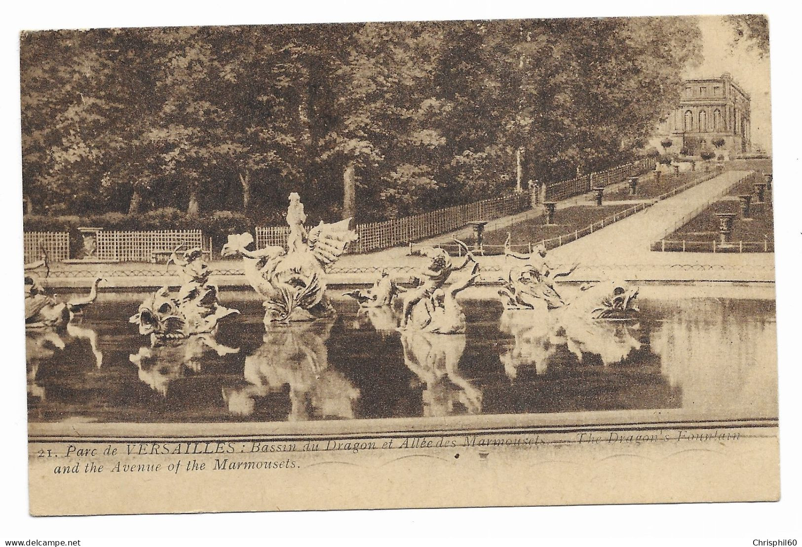 CPA -Parc De VERSAILLES - Bassin Du Dragon Et Allée Des Marmousets - N°21 - Edit. Moreau - - Versailles (Château)