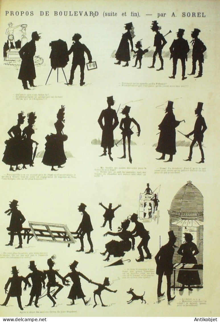 La Caricature 1886 N°361 Boulevard Et Coins De Paris Sorel - Revues Anciennes - Avant 1900