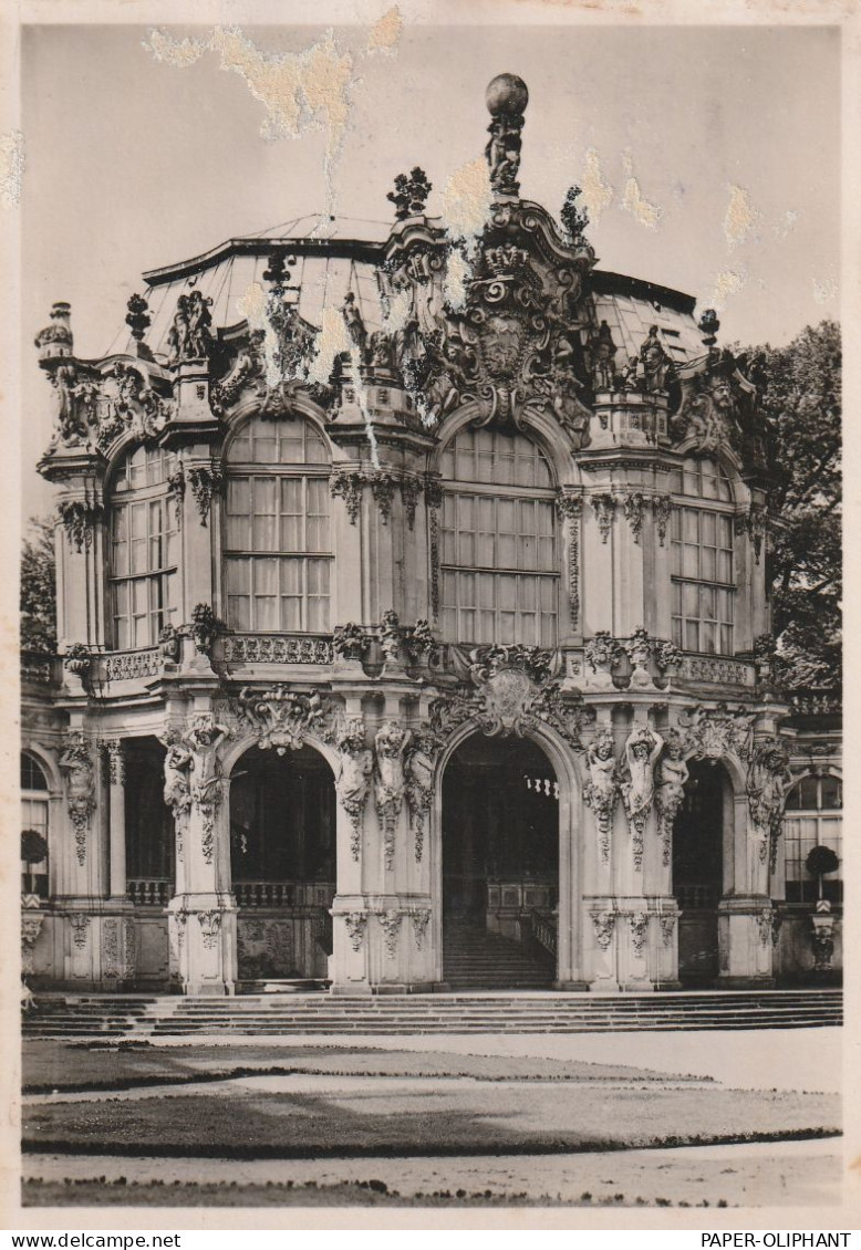 0-8000 DRESDEN, Zwinger, Wallpavillon, 1942, DKV Deutscher Kunst Verlag - Dresden