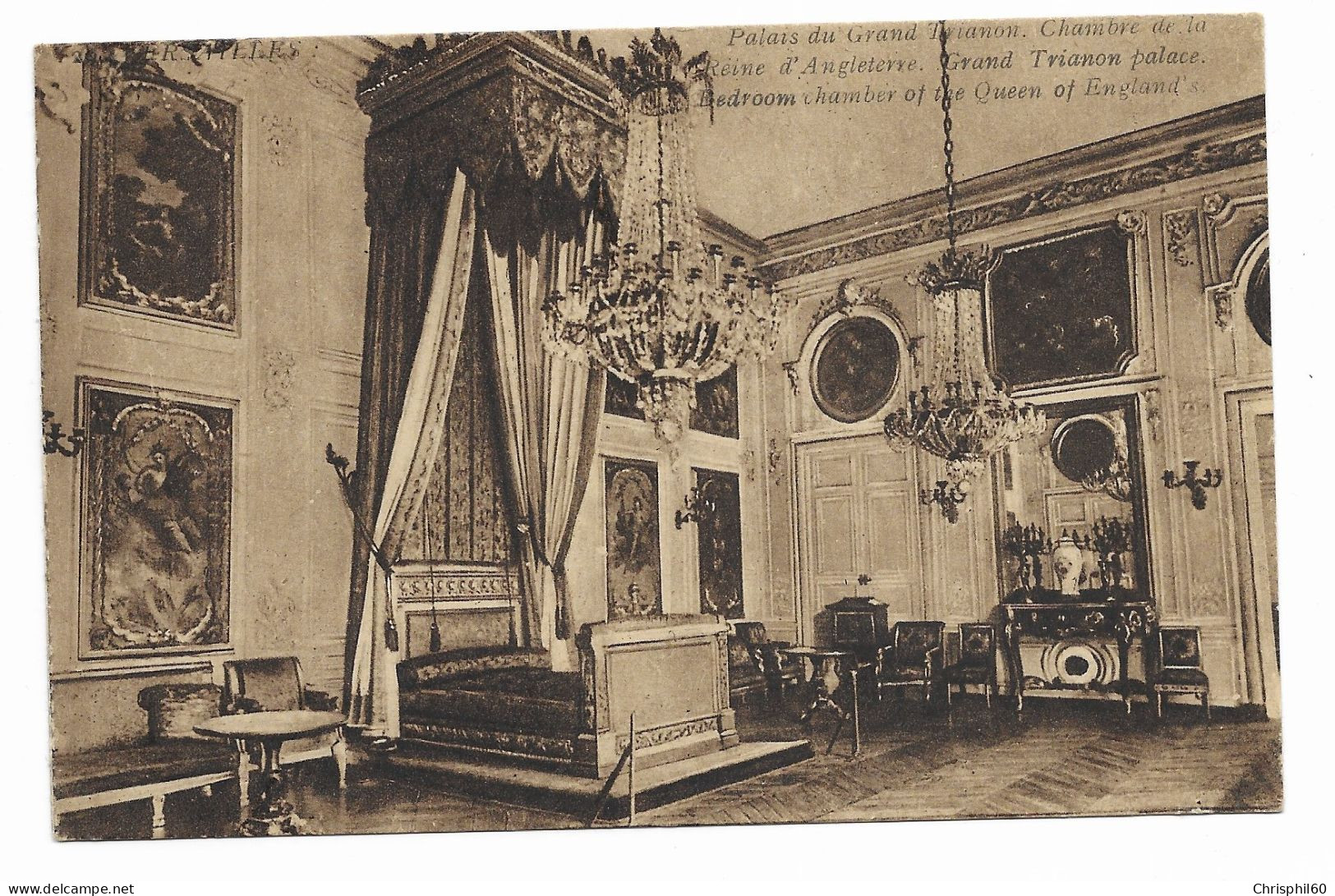 CPA - VERSAILLES - Palais Du Grand Trianon - Chambre De La Reine D'Angleterre - Grand Trianon Palace - Edit. Moreau - Versailles (Château)
