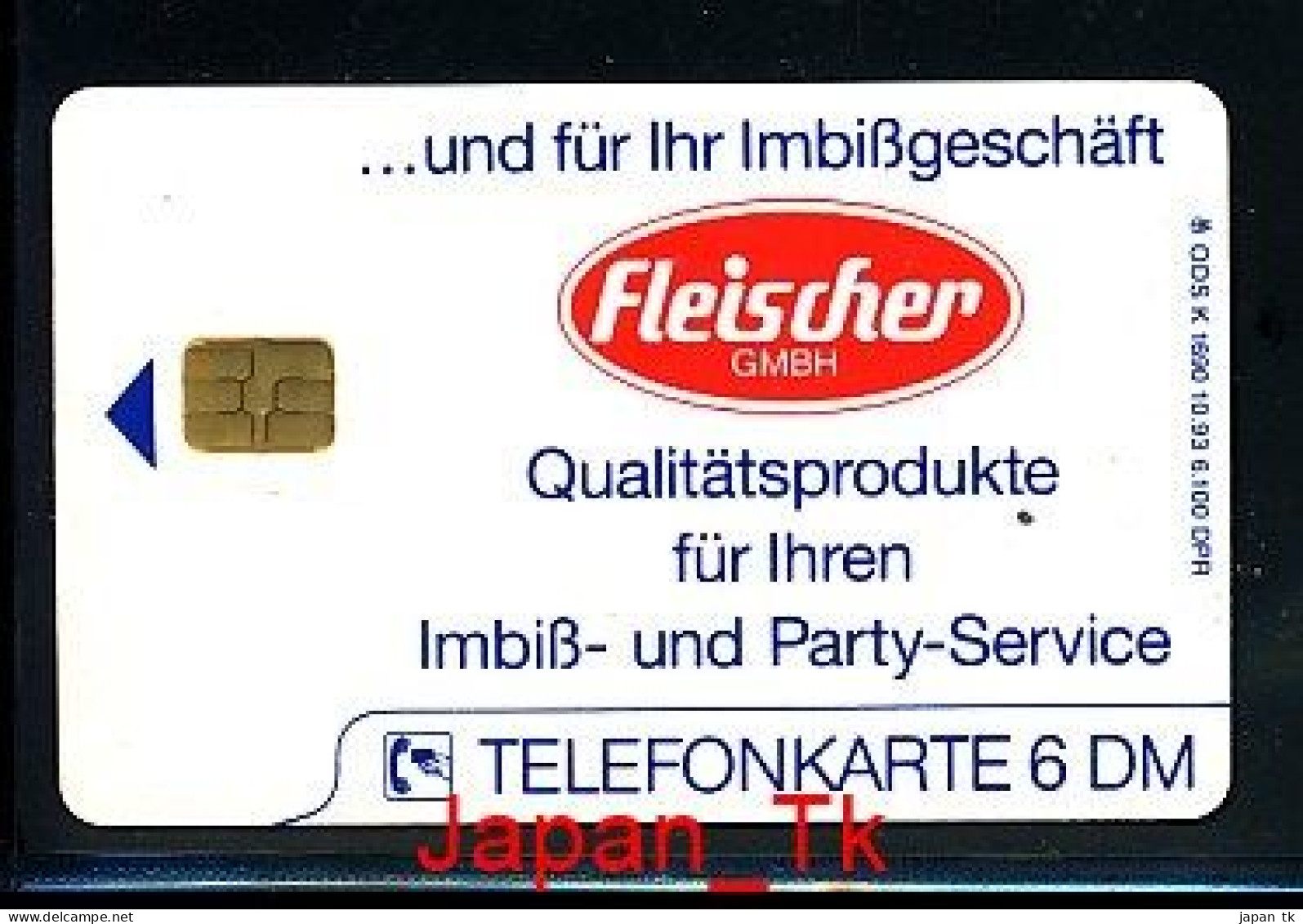 GERMANY K 1690 93 Fleischer   - Aufl  6 100 - Siehe Scan - K-Serie : Serie Clienti