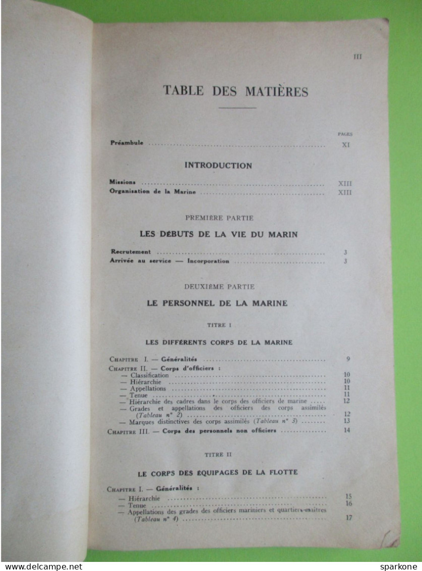 Manuel Des Recrues Des équipages De La Flotte - Marine Nationale - éditions De 1957 - Other & Unclassified