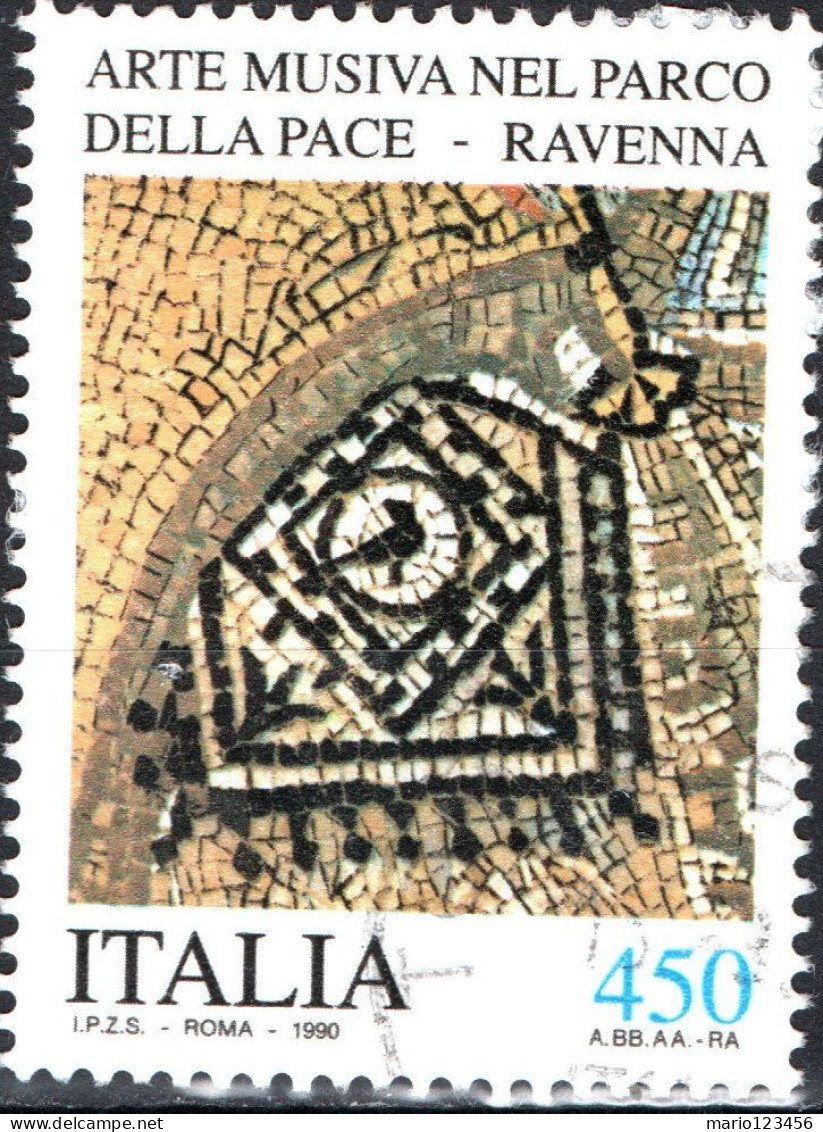 ITALIA, ITALY, PATRIMONIO ARTISTICO, 1990, USATI Scott:IT 1816, Yt:IT 1886 - 1981-90: Oblitérés